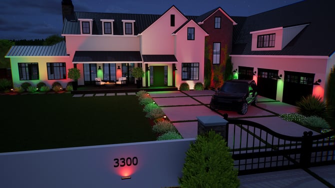 47-2 House Lights - Red Green