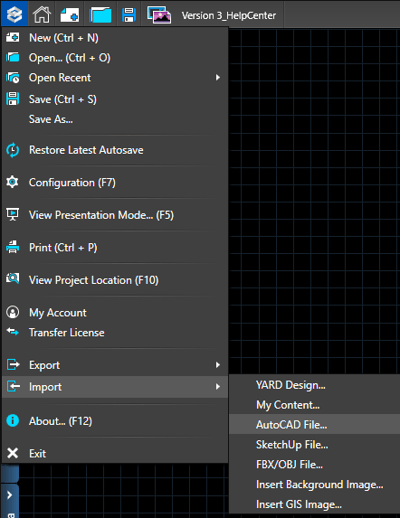 AutoCAD Import