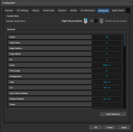 Config Shortcuts