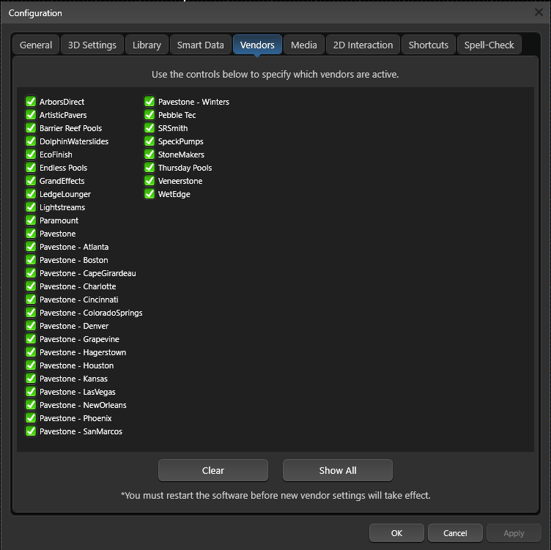 Config Vendors
