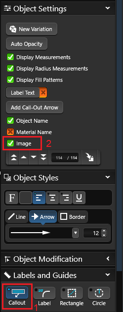 Adding Image Callouts