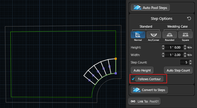 Create Stairs_Auto Pool Steps_1
