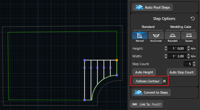 Create Stairs_Auto Pool Steps_2