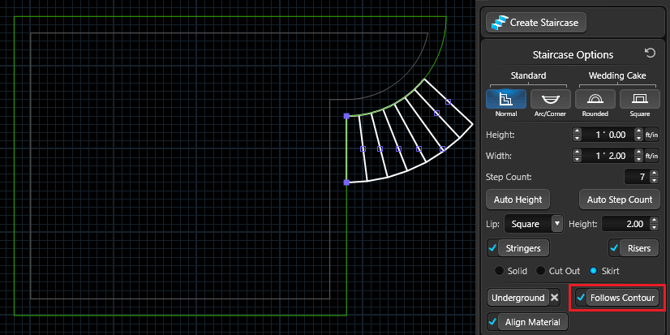Create Stairs_Raised Area_2