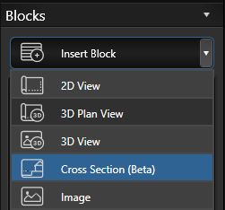 Cross Section Insert Block