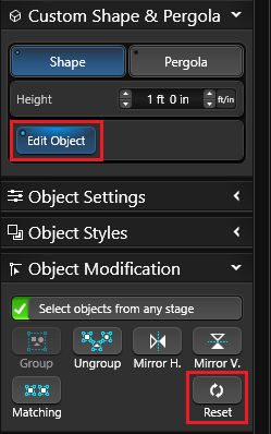 Custom Shape Edit