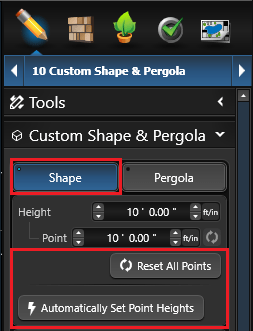 Custom Shape Reset Points