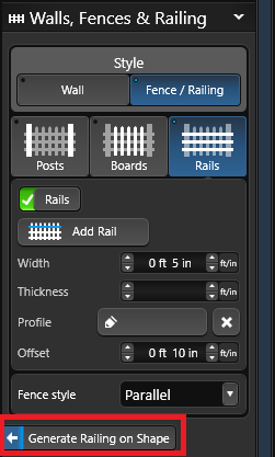 Fence Railing Generate