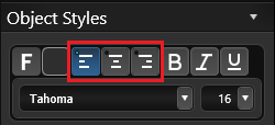 Font Styles & Object Modification