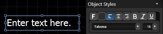 Font Styles & Object Modification