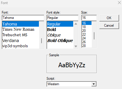 Font Style_Font Menu