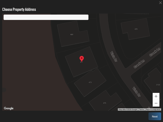 GIS Choose Property Address