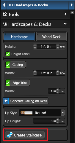 Hardscapes Create Staircase