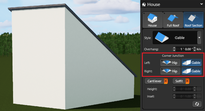 House Roof Section_CornerJunctionGable