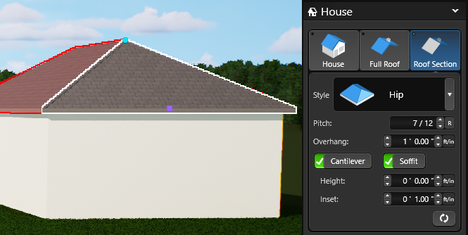 House Roof Section_Hip