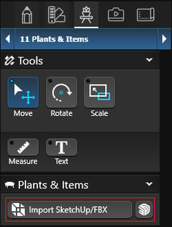 Import Sketchup Panel