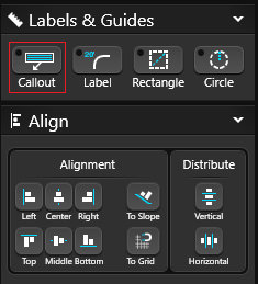 Labels Guides Align Callout