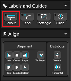 Labels Guides and Align Callout