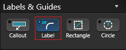 Markup Change Label