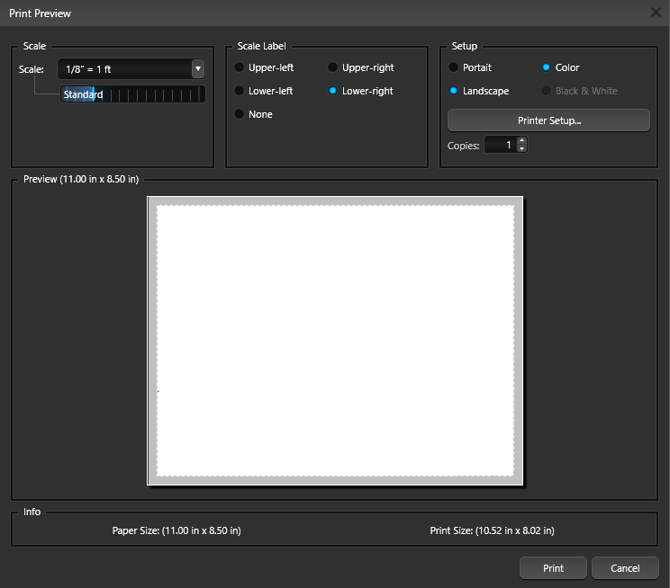 Markup Print Preview