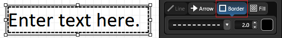 Markup Text Border