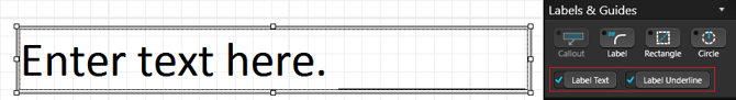 Markup Text Label