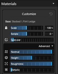 Materials Customize