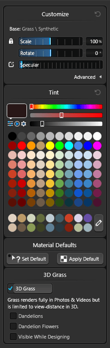 Materials Library_Manipulation