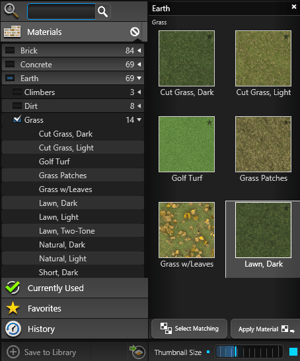 Materials Library_ThumbnailsPanel