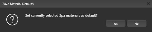 Materials Save Material Defaults