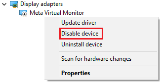 Meta Virtual Monitor