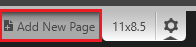 Page Layout Add New Page