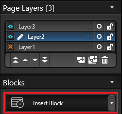 Page Layout Insert Block