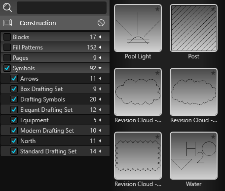 Page Layout Library Symbols
