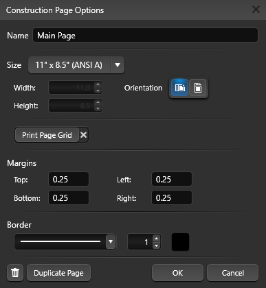 Page Layout Page Options