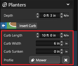 Planter Curb Options