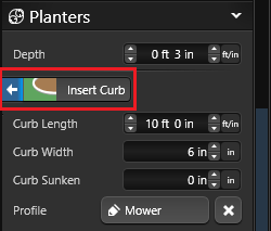 Planter Insert Curb