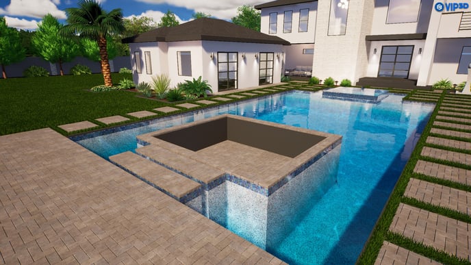 Sunken Fire Pit In Pool Island, How Do You Make A Fire Pit In Your Yard Minecraft