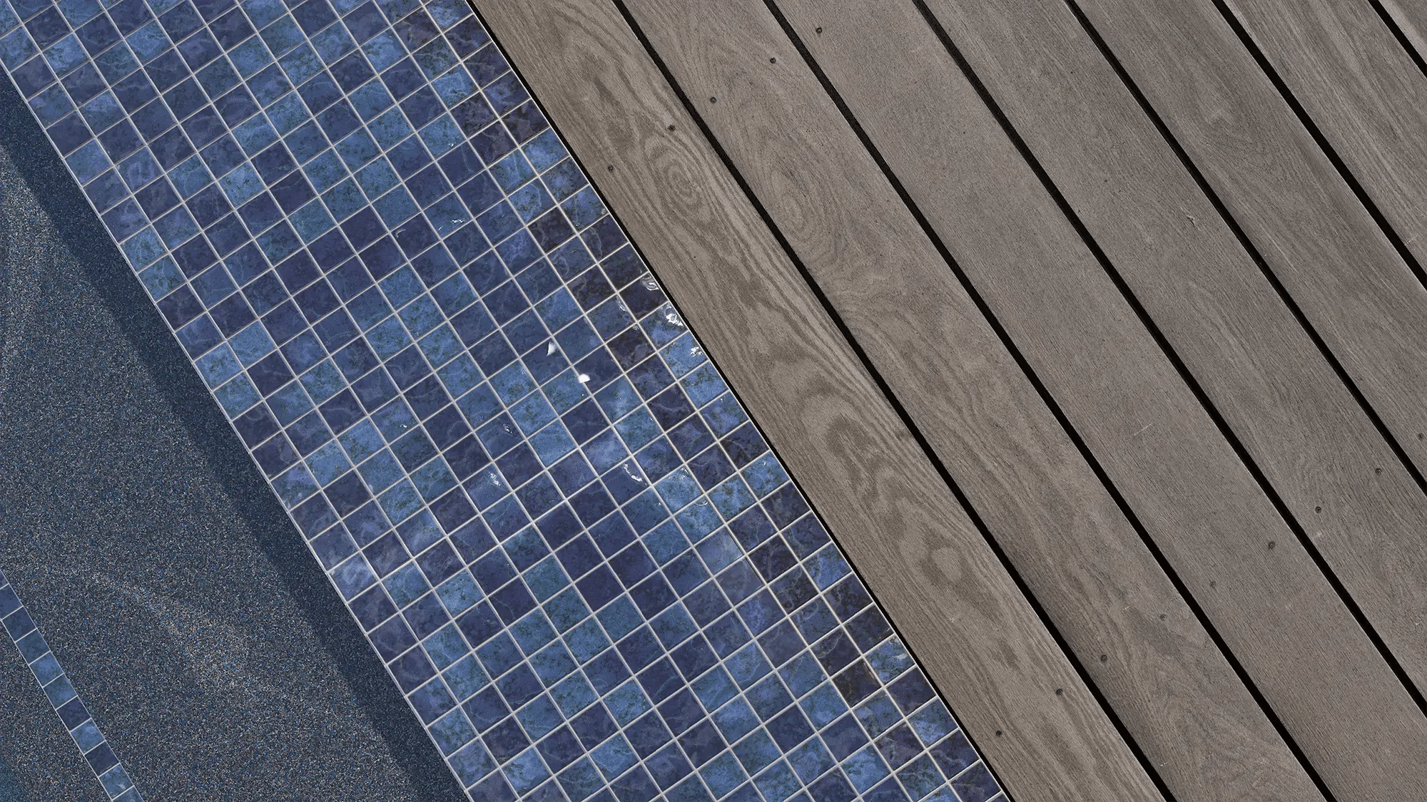 Pool-Studio-3D-design-software-materials-blue-glass-mosaic-tile-coping-close-up-gray-wood-deck-aerial