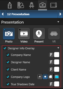 Presentation Designer Overlay