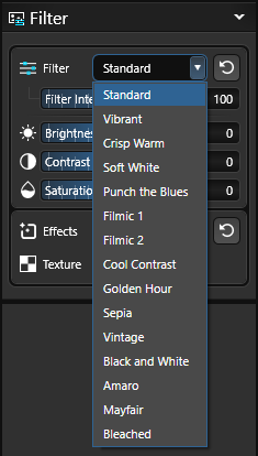 Presentation Filters