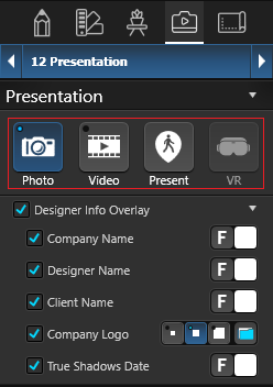 Presentation Options
