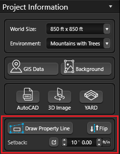 Project Info Property Line