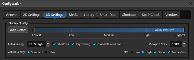 Ray Tracing Configuration