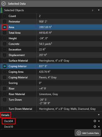 Selected Data_Menu_1