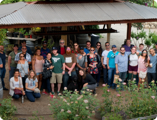 Structure Studios team during a company outing