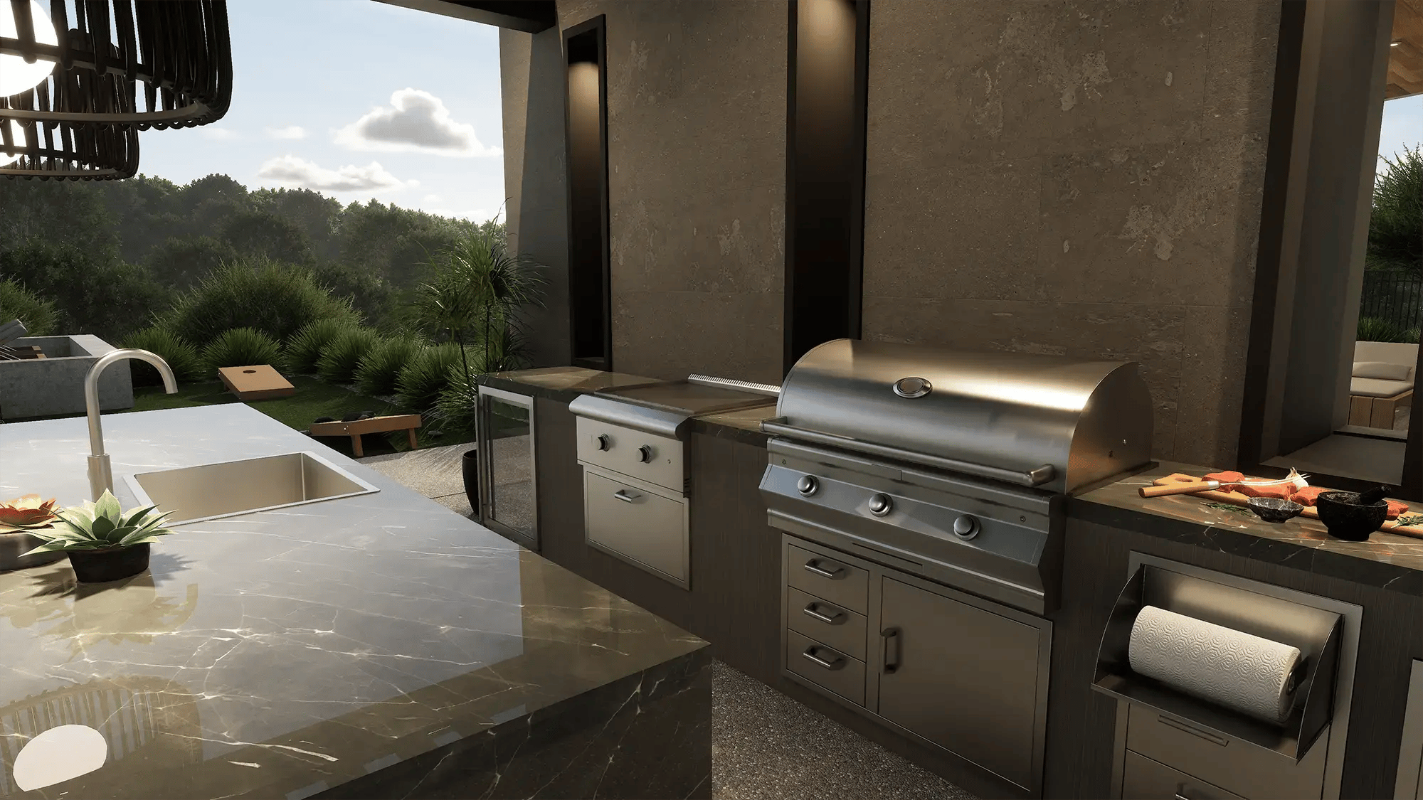Pool-Studio-3D-design-software-custom-outdoor-kitchen-countertop-grill-lawn-game
