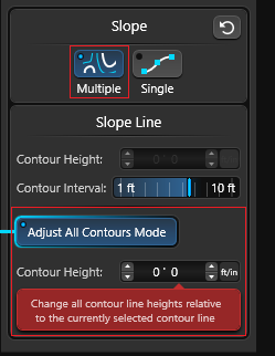 Terrain Multiple Slope 2D Adjust All Contours