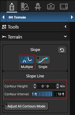 Terrain Multiple Slope 2D