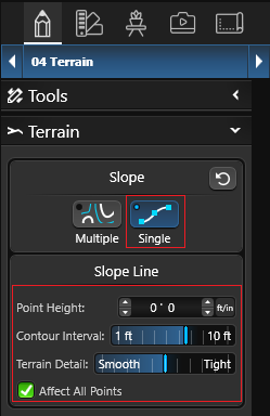 Terrain Single Slope 2D